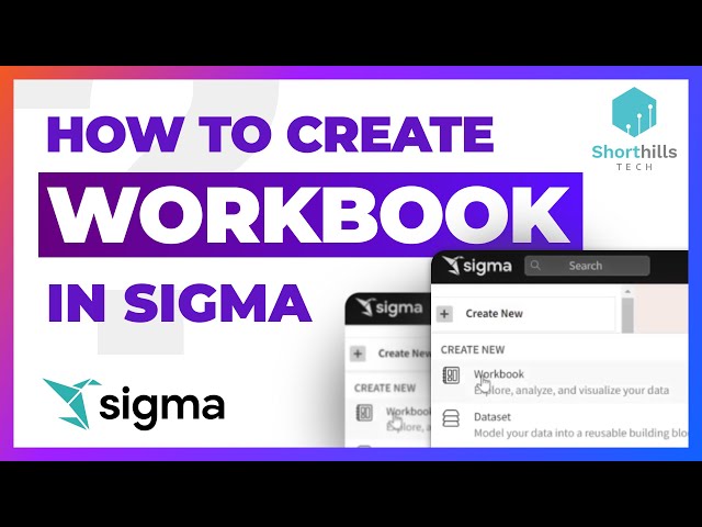 3. How to create Workbook in Sigma!!Visualization and exploration!!Data interaction!!Sigma Computing