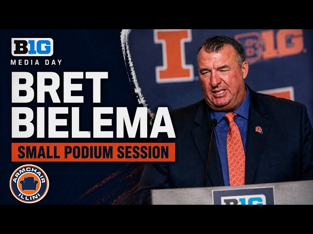 Bret Bielema Big Ten Media Day Press Conference | Illinois Football Small Podium Session