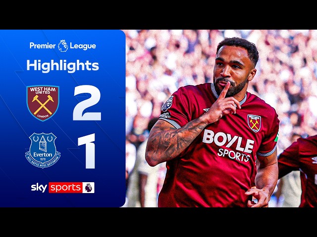 Wilson scores DRAMATIC stoppage-time goal 😱 | West Ham 2-1 Everton | Premier League Highlights