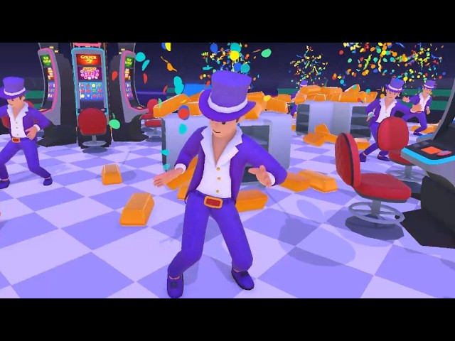 Old-school Disco Dance breakout in a Casino #funnyvideo