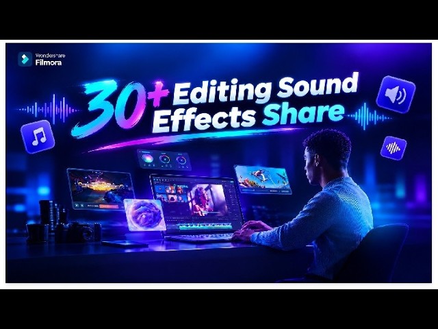 30+ Editing Sound Effects | Filmora SFX Pack for Video Editing