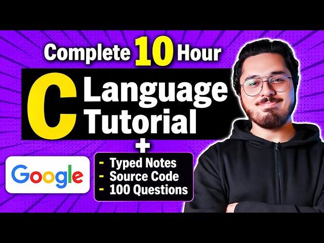 C Language Tutorial for Beginners (with Notes & Practice Questions)