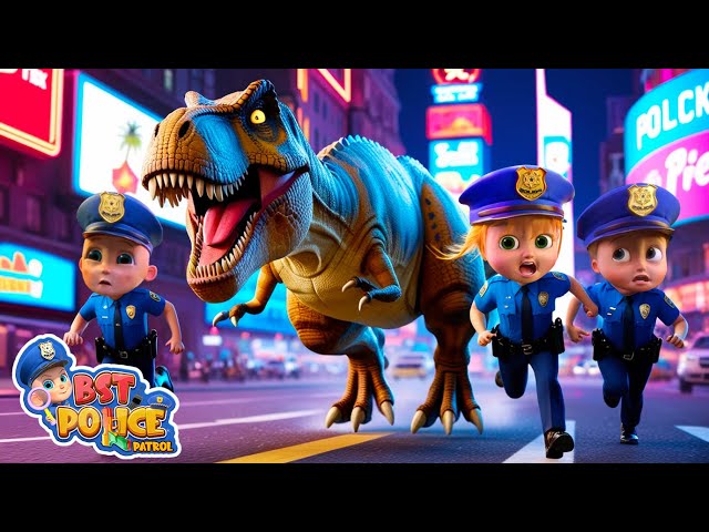 Double Trouble Dino Adventure!| Cartoon animation for kids | BST Police Patrol