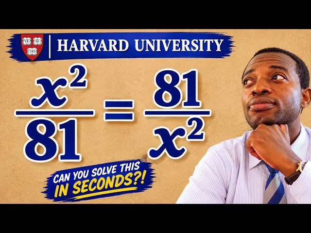 Only 1% Got This Math Olympiad Problem | Can you solve this?