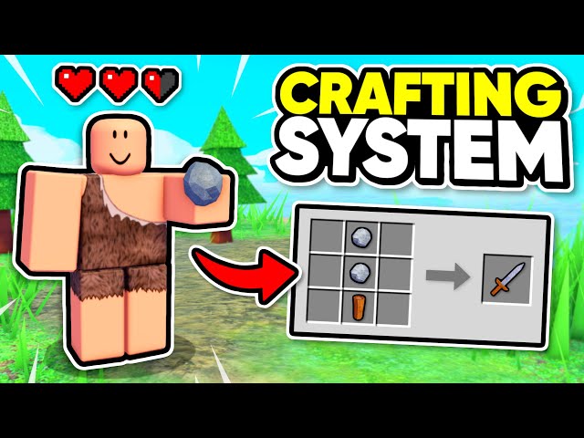 Adding CRAFTING to my Roblox SURVIVAL GAME...