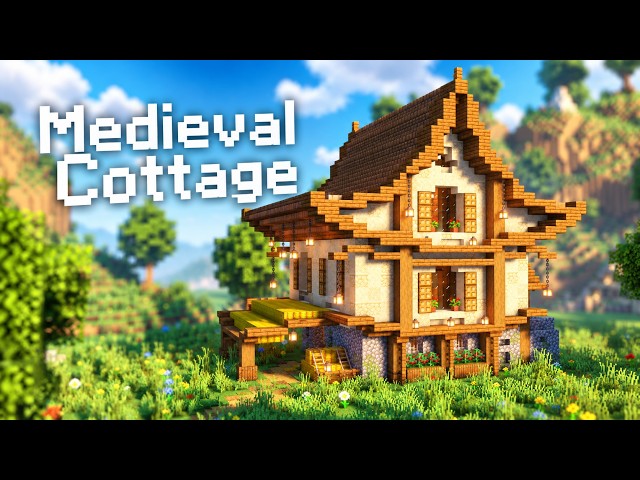 How to Build a Cozy Medieval Cottage in Minecraft 🏯🏡