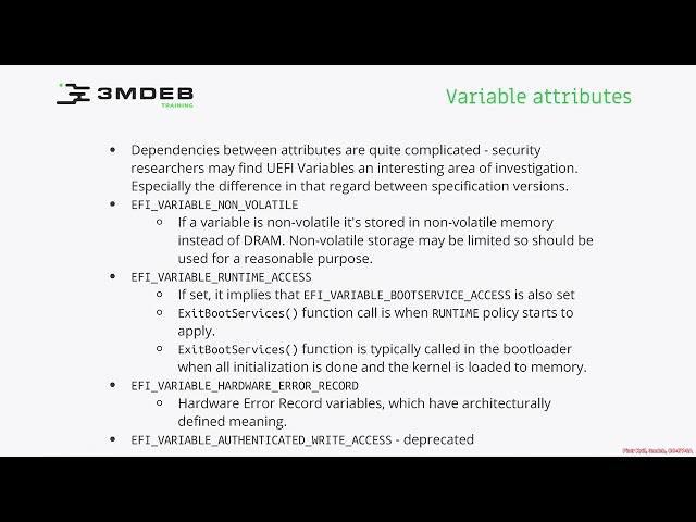 Arch4021: Introductory UEFI 05 03 Variables Attributes