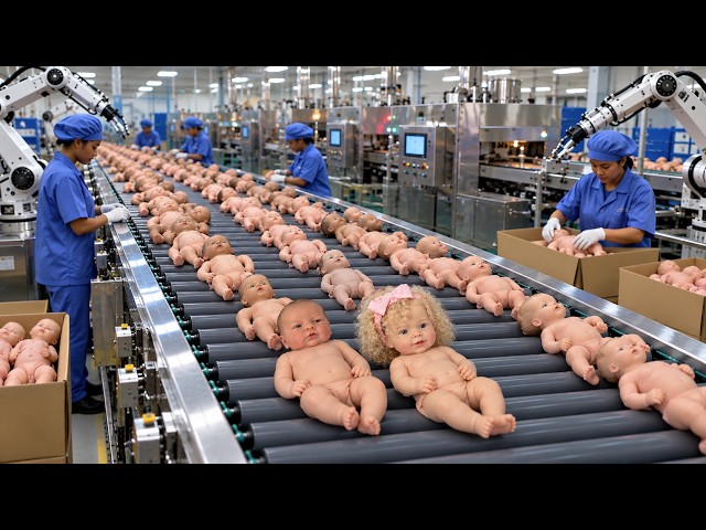 How millions of realistic silicone baby dolls are made | inside world most advanced factory