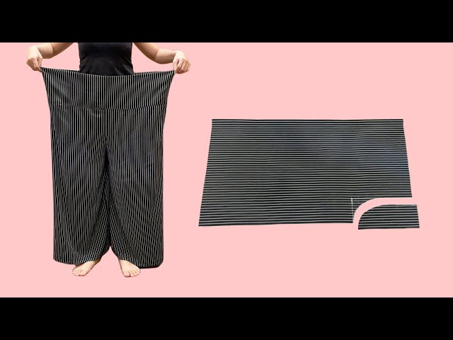 No zipper, no elastic - this way of sewing pants is so unique