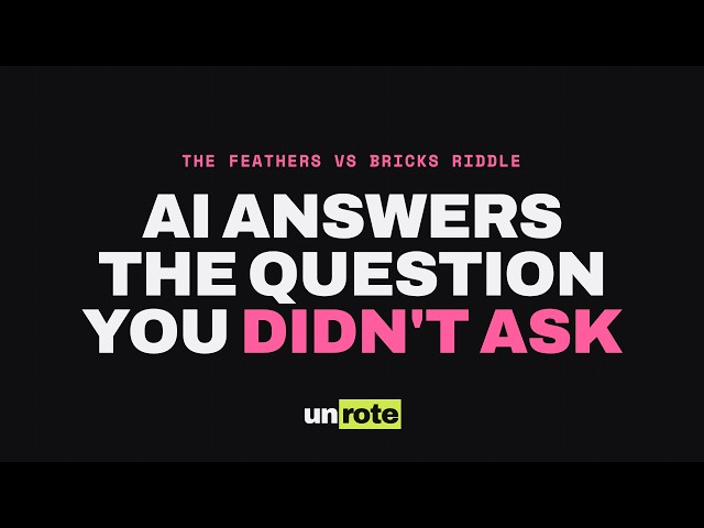 A Pound of Feathers vs a Pound of Bricks: The Riddle AI Gets Wrong