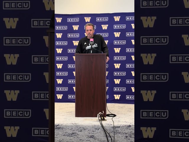 Jedd Fisch highlights Washington Huskies upcoming matchup with Iowa Hawkeyes #godawgs #purplereign