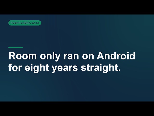 Room 3.0 Alpha: One Annotation Gets You Kotlin Multiplatform