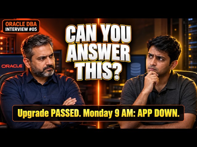 Oracle DBA Interview #05 — The 26ai Upgrade · 20 Questions, Scored Out of 20 | DBNexus