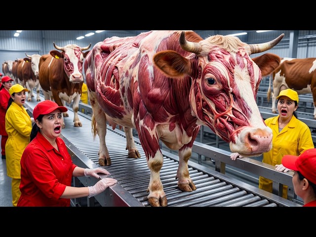 Inside Grey Brahman Bull White Horn & Leather Processing Factory | From Horns and Hide to Luxury