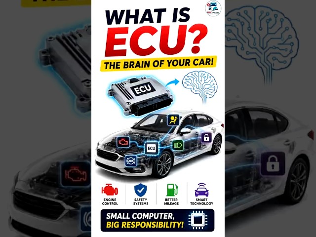 🔥 The Secret Computer Inside Your Car! 🧠 #automotiveengineering #ecu