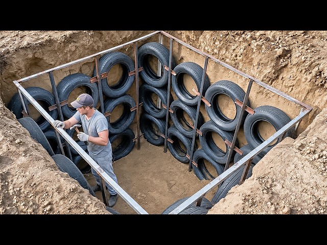 Shocking Invention of 60-Year-Old Plumber! Free Recycling Ideas from car tires/ pvc pipes