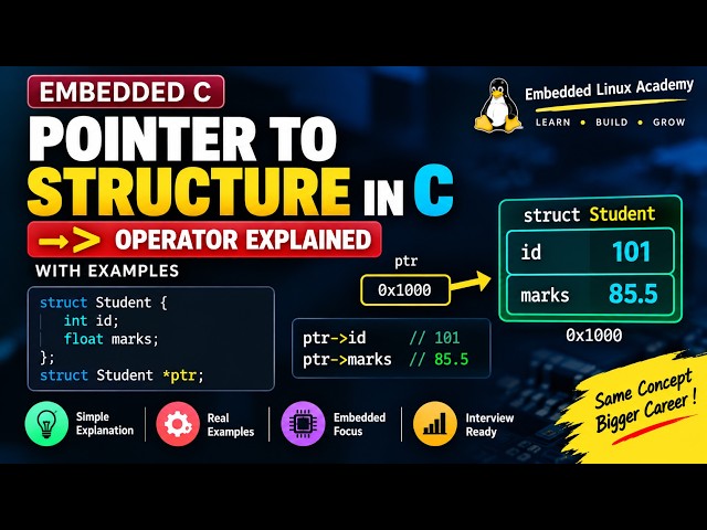 Pointer to Structure in C | Structure Pointer with Real Example
