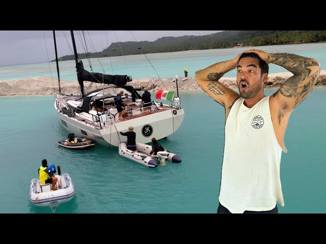 SHOCKING MOMENT HUGE YACHT RUNS AGROUND ON A REEF 😲👀 -  (Episode 245)