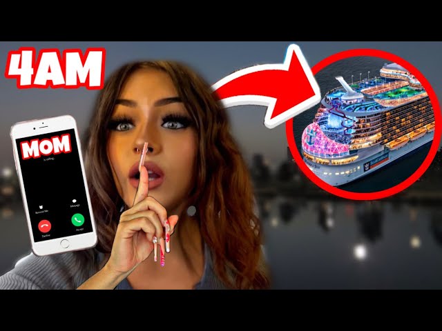 PRYMRR SNEAKING OUT AT 4AM TO A CRUISE !!
