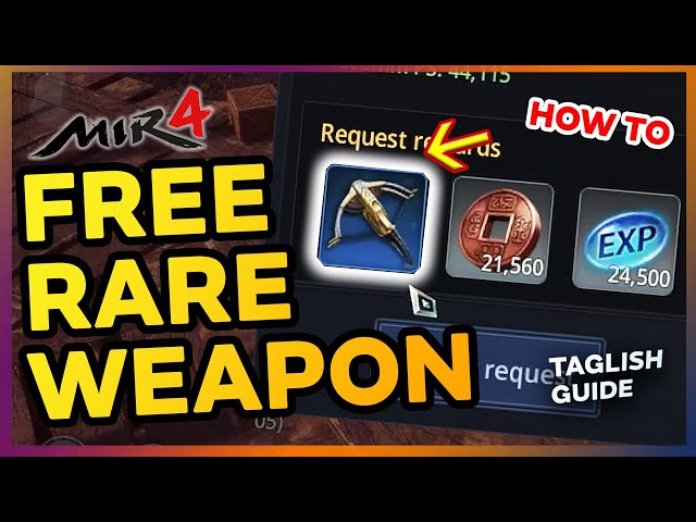 Mir4 Poison Seeker Tagalog Tutorial (FREE rare weapon!)