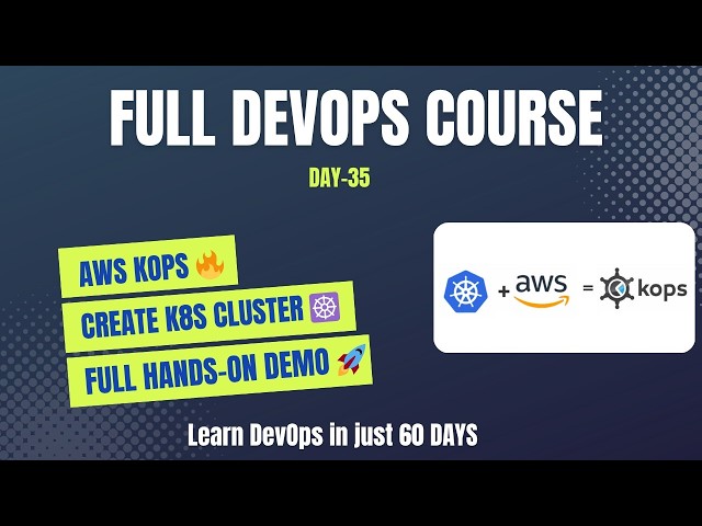 AWS KOPS Tutorial | Create Kubernetes Cluster on AWS EC2 (Step-by-Step) | Day 35