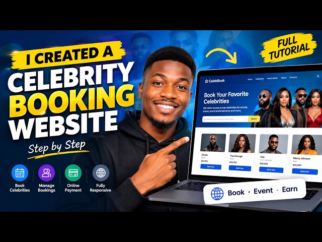 I Created a Celebrity Booking Website From Scratch | Celeb Website Tutorial