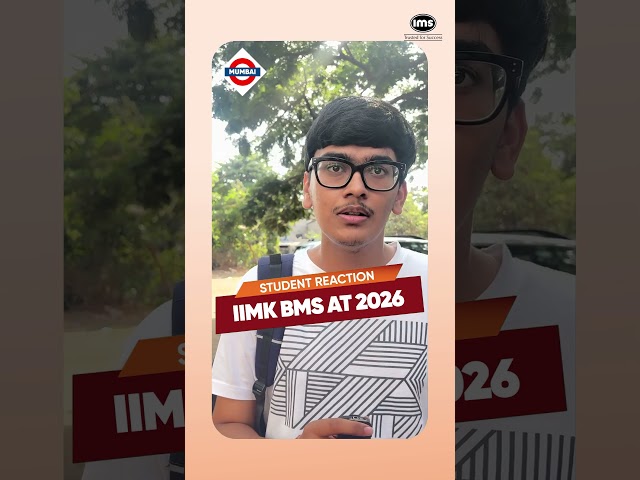 IIMK BMS AT 2026 Student Reaction😯Mumbai #iimkozhikode #shorts
