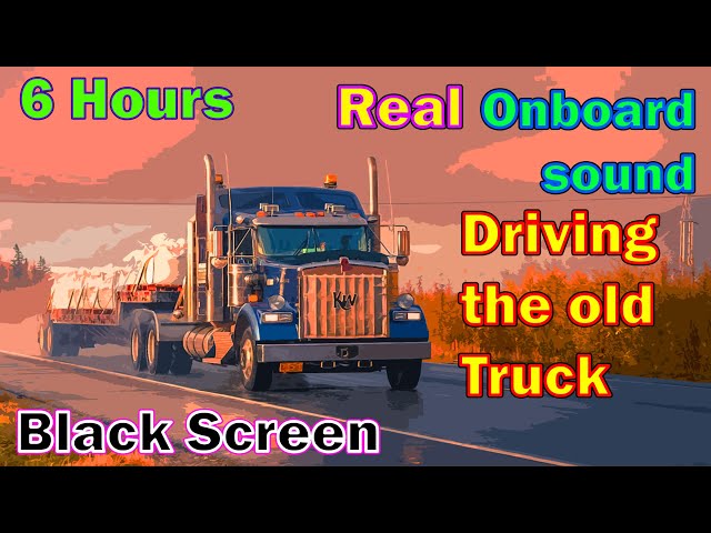 6 Hours Diesel Engine Sound | Truck Driving | Onboard Sound | Cabride | White noise | Sleep | ASMR
