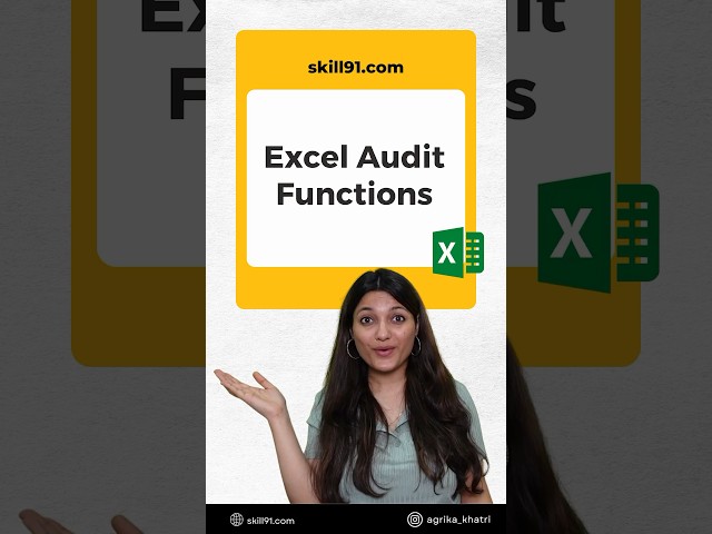 Most Useful Excel Functions for Auditing #shorts #excel #audit