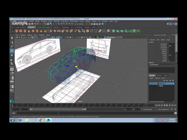 Maya Vehicle Modeling _01_ Blocking