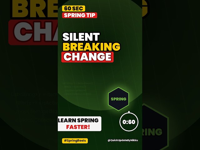 Spring Boot 4.2 M2 Just Rewired Your App Silently | Spring Boot Update 2026 #Shorts