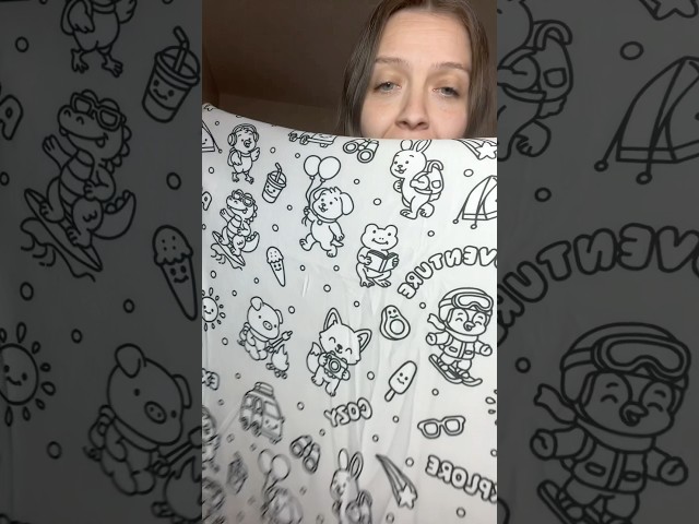Kids can color a blanket?!?