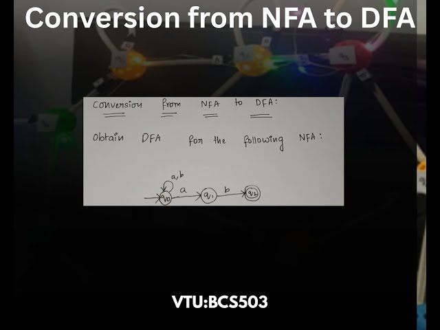 Conversion from NFA to DFA