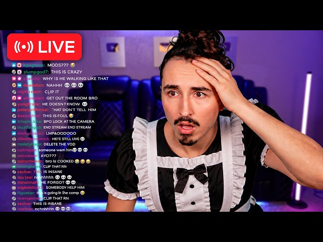 I pretended to FORGET I WAS LIVESTREAMING