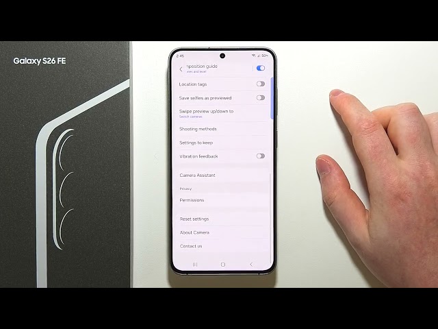 SAMSUNG Galaxy S26 FE: How To Turn On/Off Camera HDR