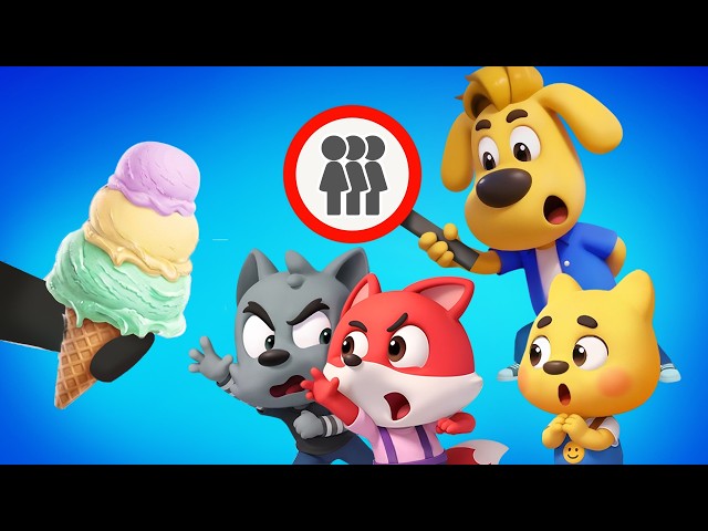 Let's Line Up! | Public Manners for Kids | Educational Cartoon | Sheriff Labrador