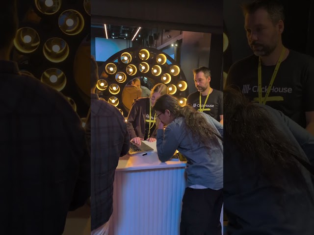 Let's give it up for ClickHouse's inaugural user conference! #clickhouse #startup #dataanalytics