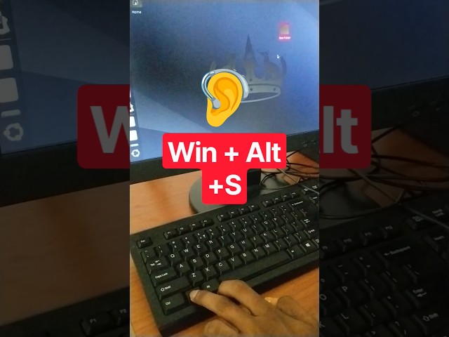 How to Turn On Screen Reader in Laptop (Win + Alt + S) 🔊 #shorts #accessibility #ubuntu
