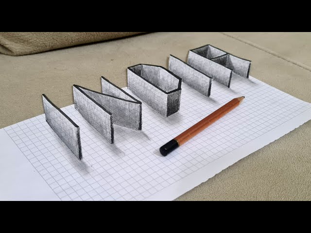 3d drawing on paper 3 boyutlu çizimler 3डी ड्राइंग