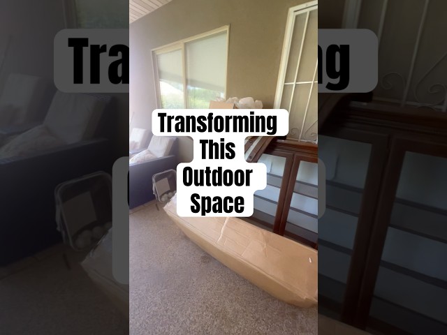 Before & after transformation… Backyard patio refresh | cleaning timelapse