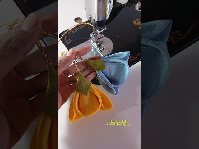 🌹🥰 New Designer Flower Latkan Making 🌹 Blouse Latkan Cutting & Stitching #shorts #latkandesign