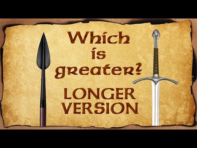 Spears are better than swords (longer version)