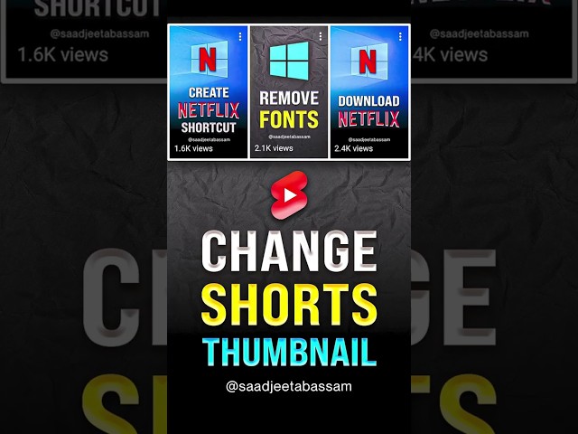 How to Change Thumbnail on Youtube Shorts (100% Working)