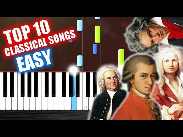 TOP 10 Classical Songs - EASY Piano Tutorials by PlutaX