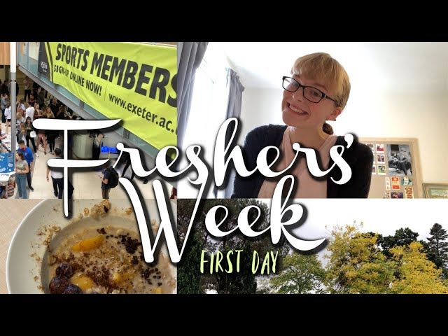 First Day of FRESHERS' WEEK || University of Exeter