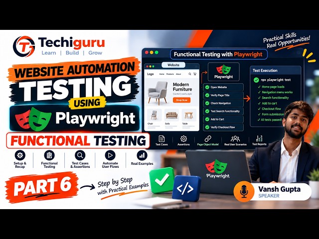How to Do Functional Testing with Playwright | Part 5 | Complete Beginner Guide