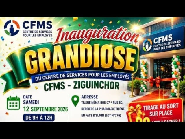 Cérémonie d'ouverture du bureau régional du CFMS de ziguinchor
