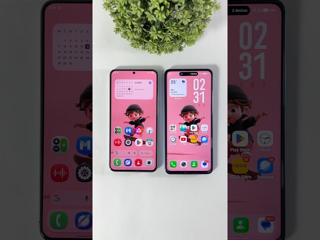 One UI 9 or OriginOS 6 Home Screen Customization ? #samsung #iqoo #vivo #oneui9 #originos6