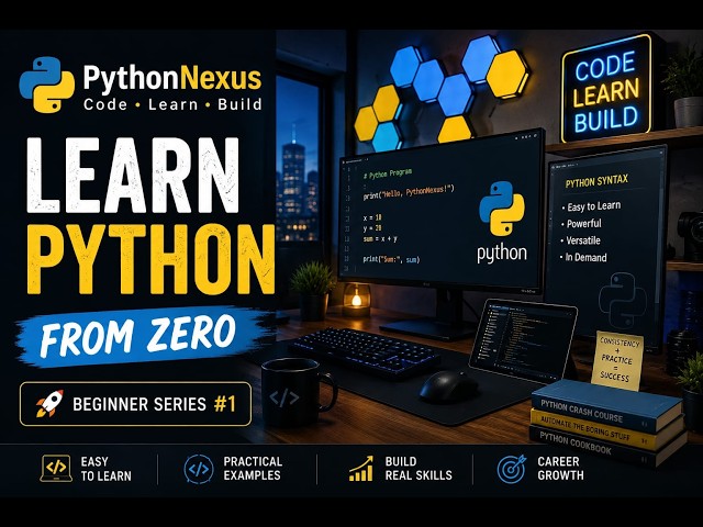Python Programming for Beginners | Learn Python from Scratch 🚀programming n