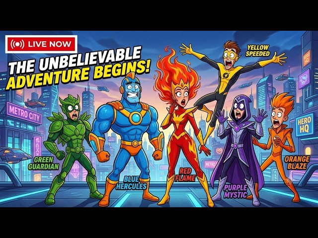 GIANT CARTOON SUPERHERO ADVENTURE LIVE! 🦸‍♂️😂 | Funny Cartoon Show | Family Fun